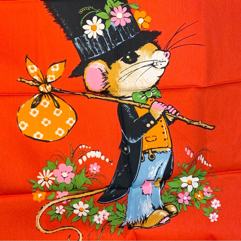 70s Wesco-Reltex Floral Mouse - Picture 2 of 7